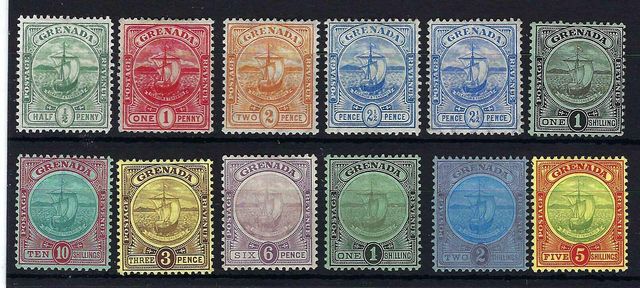 Image of Grenada SG 77/88 LMM British Commonwealth Stamp